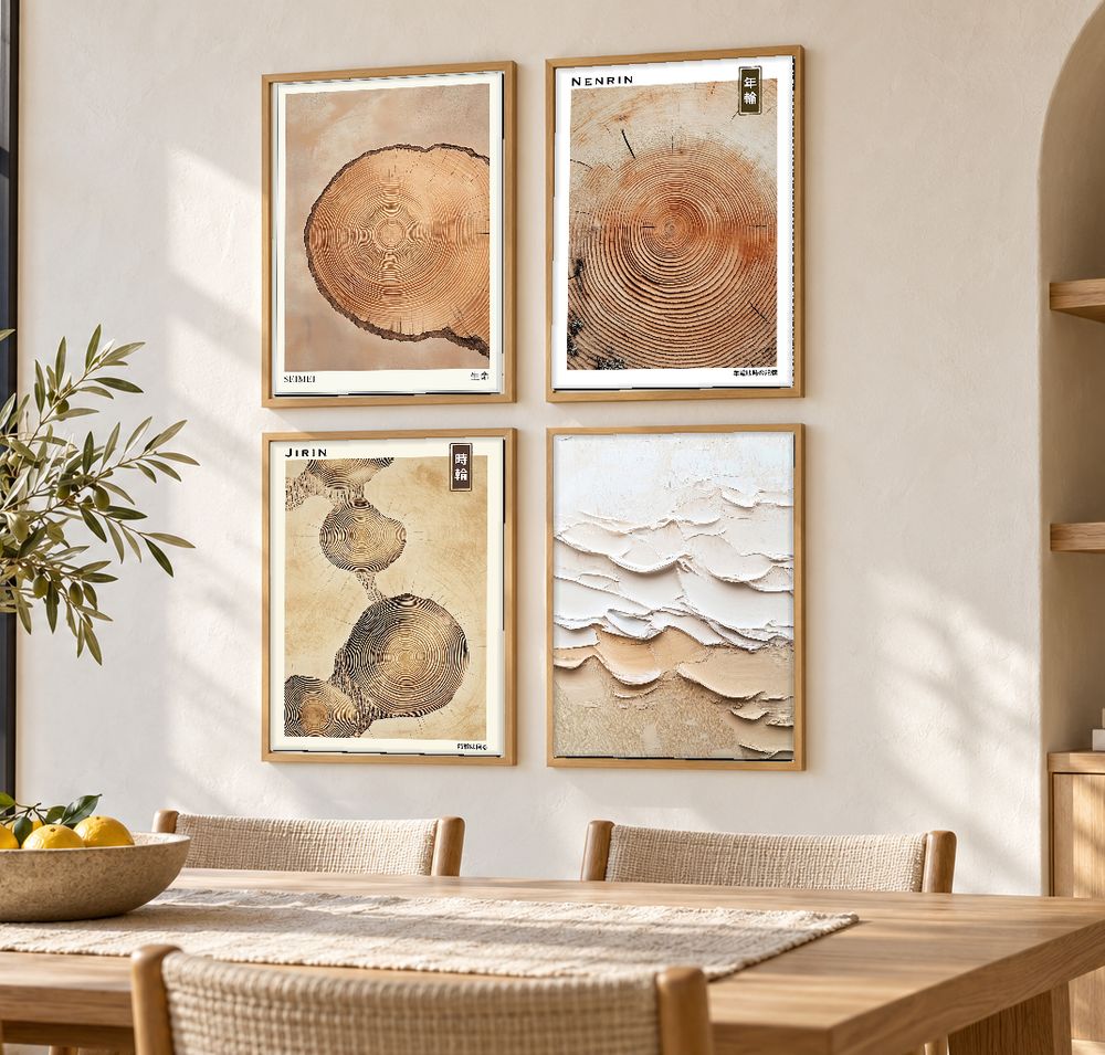 Set de cuadros decorativos que combinan