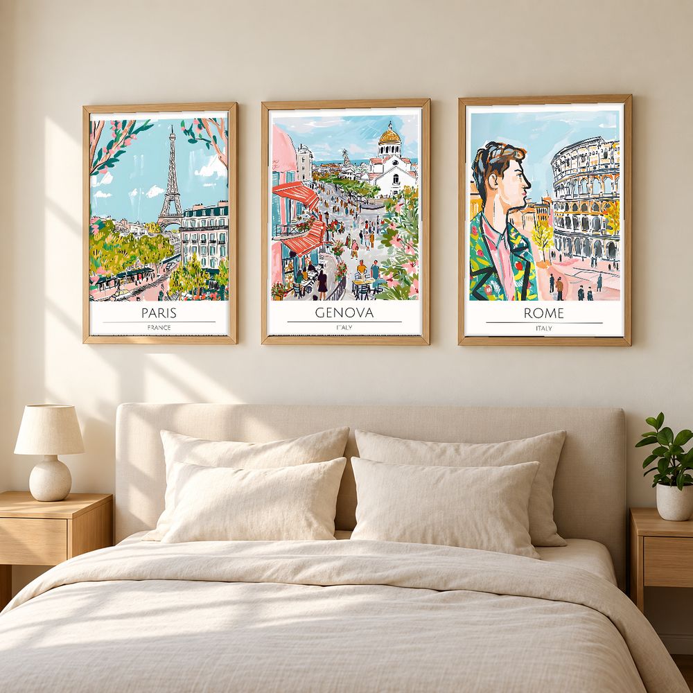 Set de cuadros decorativos que combinan