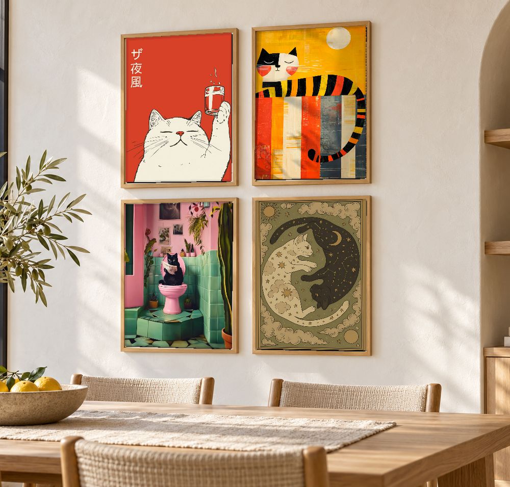 Set de cuadros decorativos que combinan