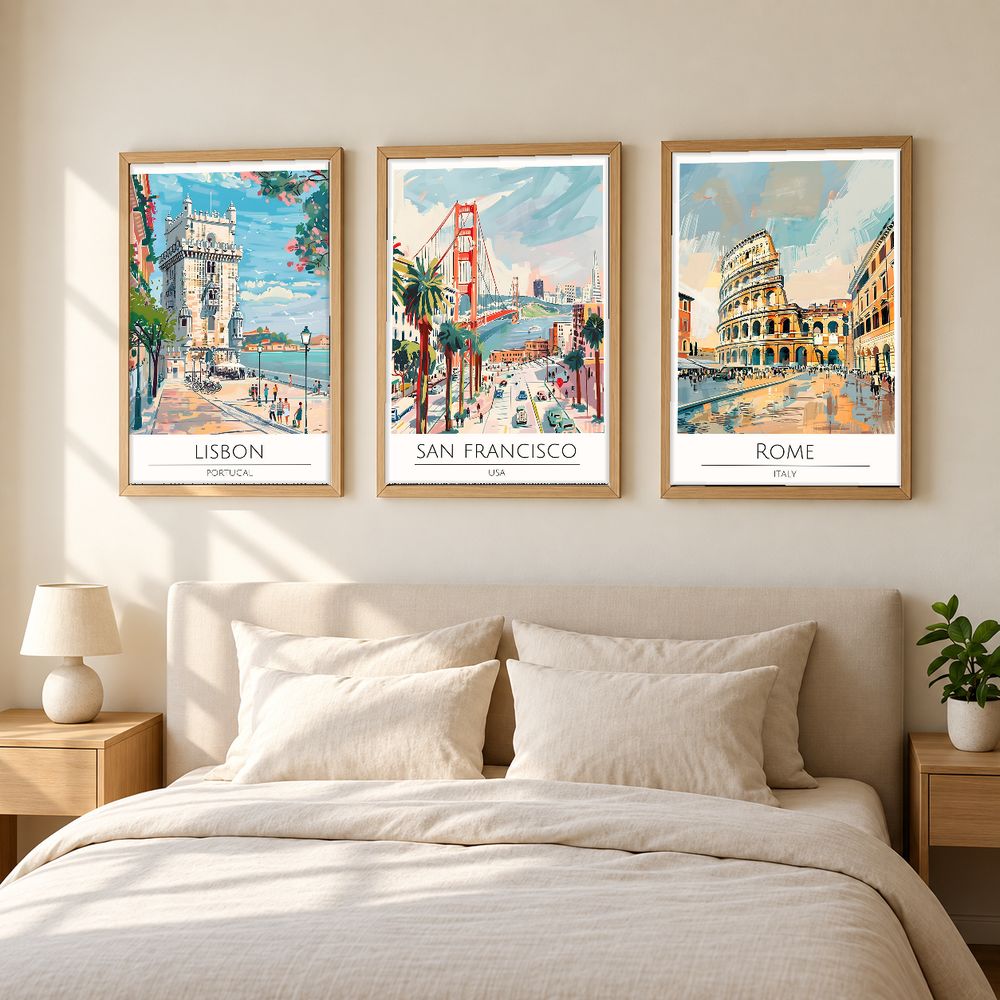 Set de cuadros decorativos que combinan