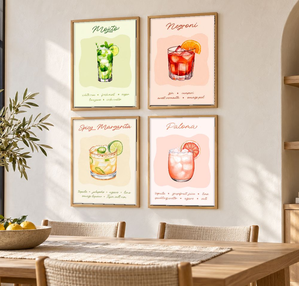 Set de cuadros decorativos que combinan