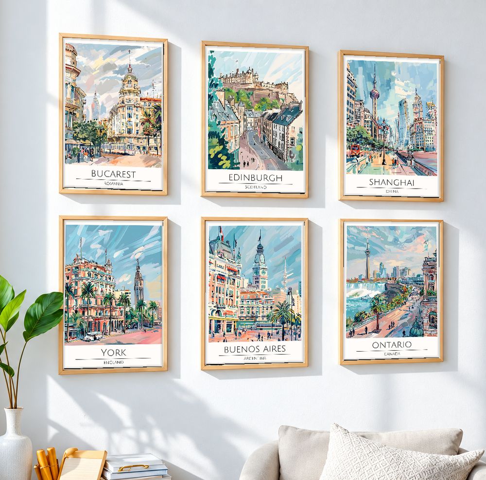 Set de cuadros decorativos que combinan
