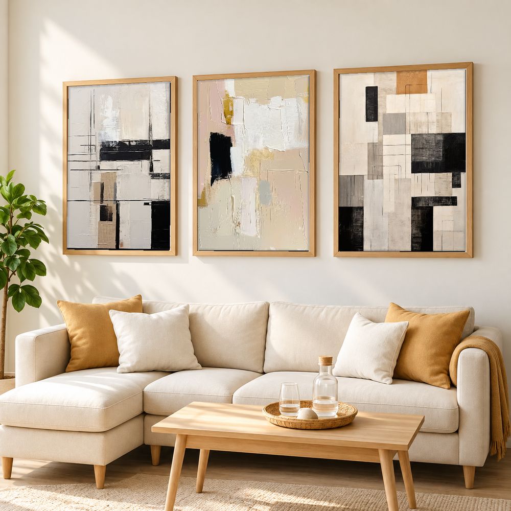 Set de cuadros decorativos que combinan
