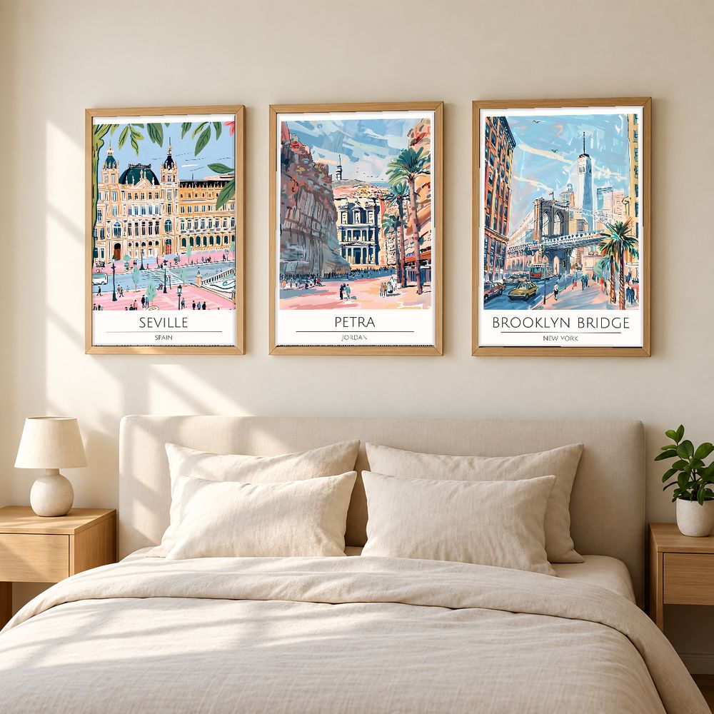 Set de cuadros decorativos que combinan