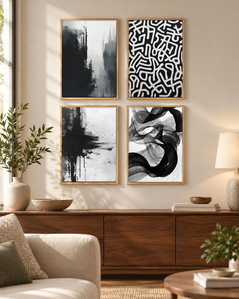 Set de cuadros decorativos que combinan