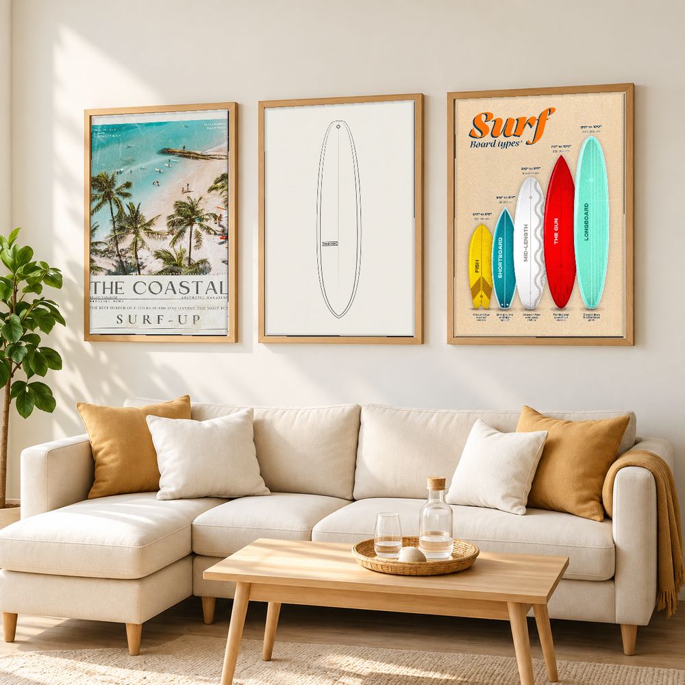 Set de cuadros decorativos que combinan