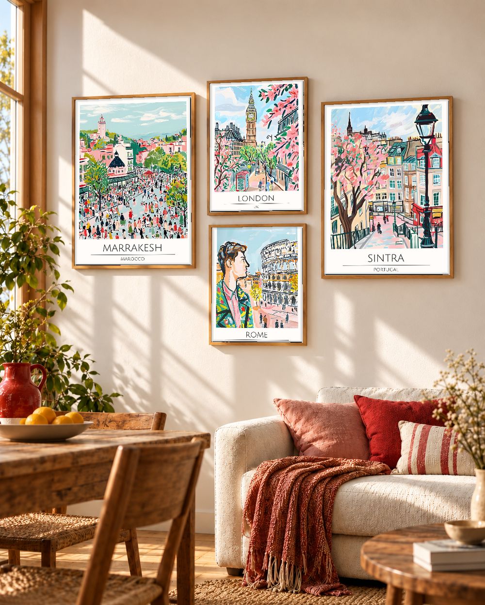 Set de cuadros decorativos que combinan