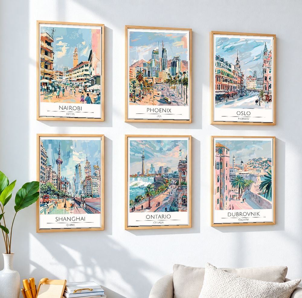 Set de cuadros decorativos que combinan