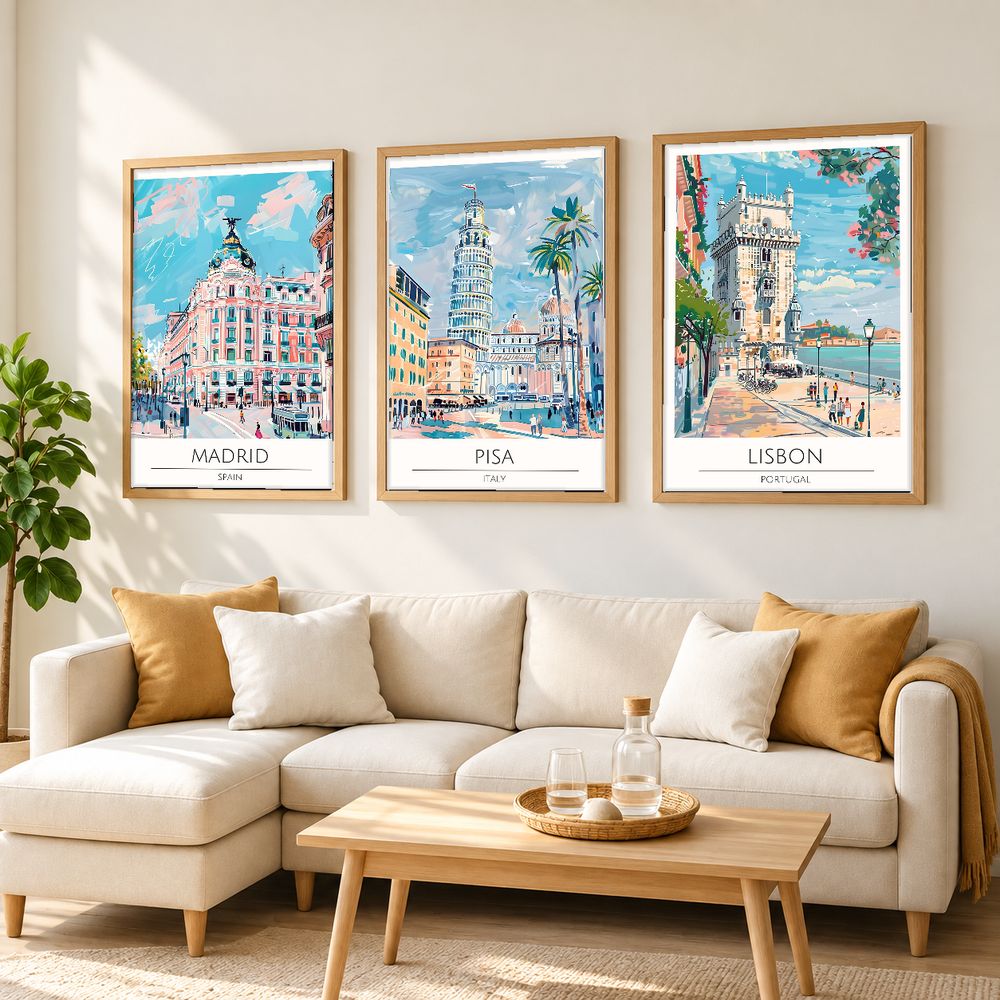 Set de cuadros decorativos que combinan