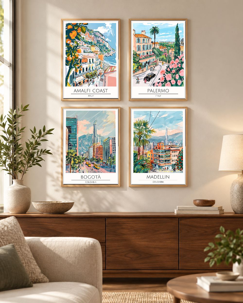 Set de cuadros decorativos que combinan