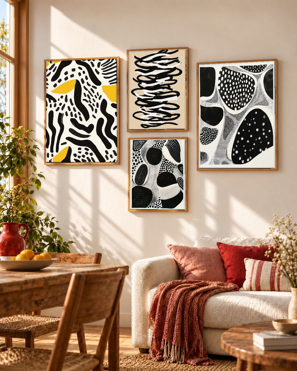Set de cuadros decorativos que combinan