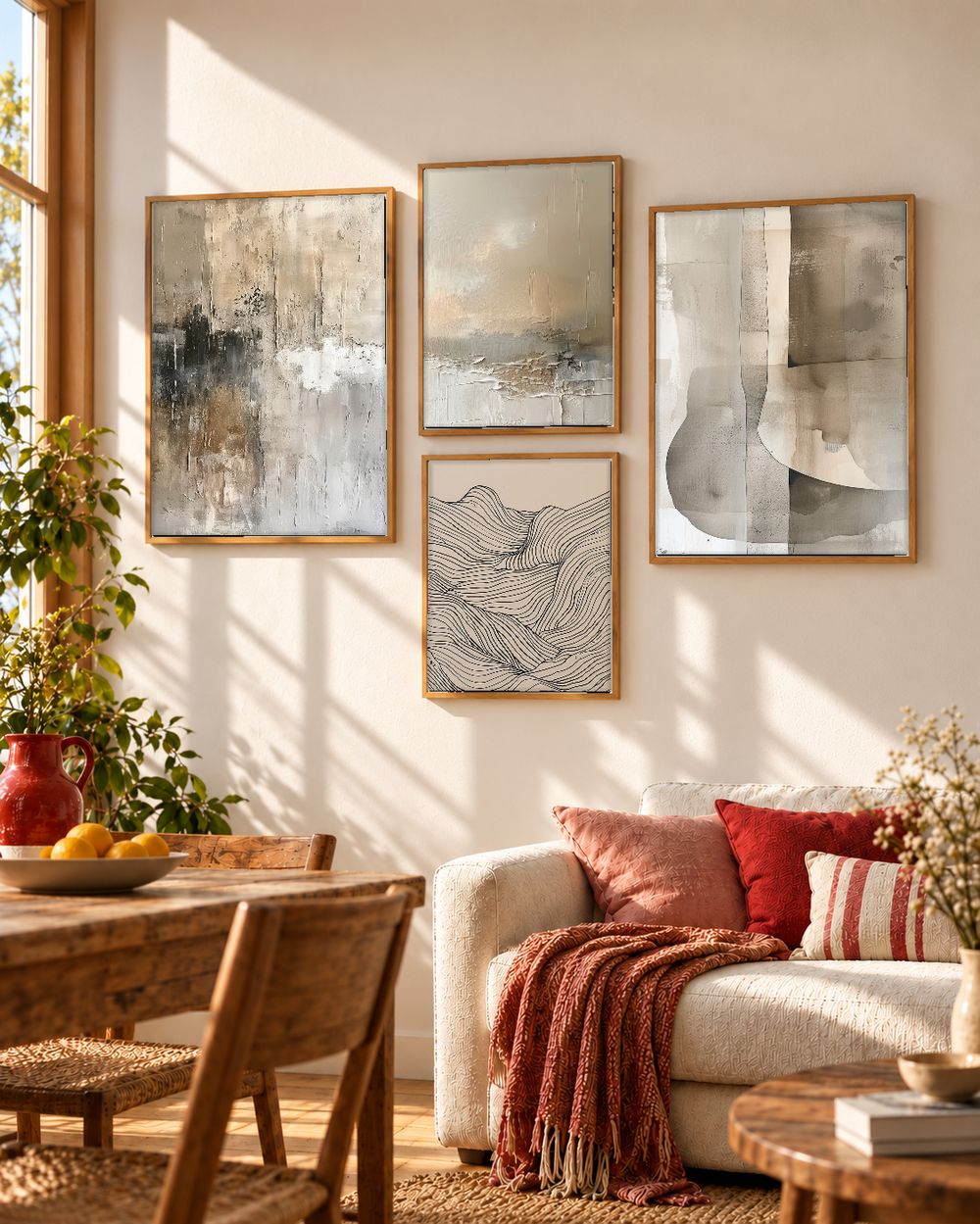 Set de cuadros decorativos que combinan