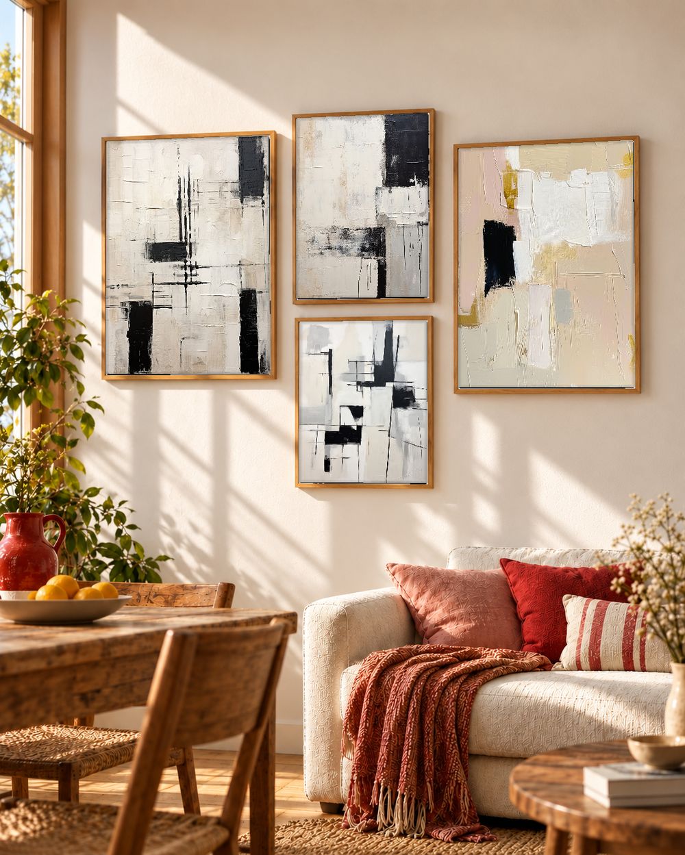 Set de cuadros decorativos que combinan