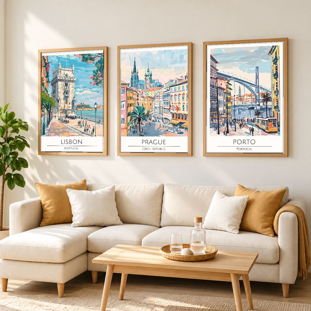 Set de cuadros decorativos que combinan