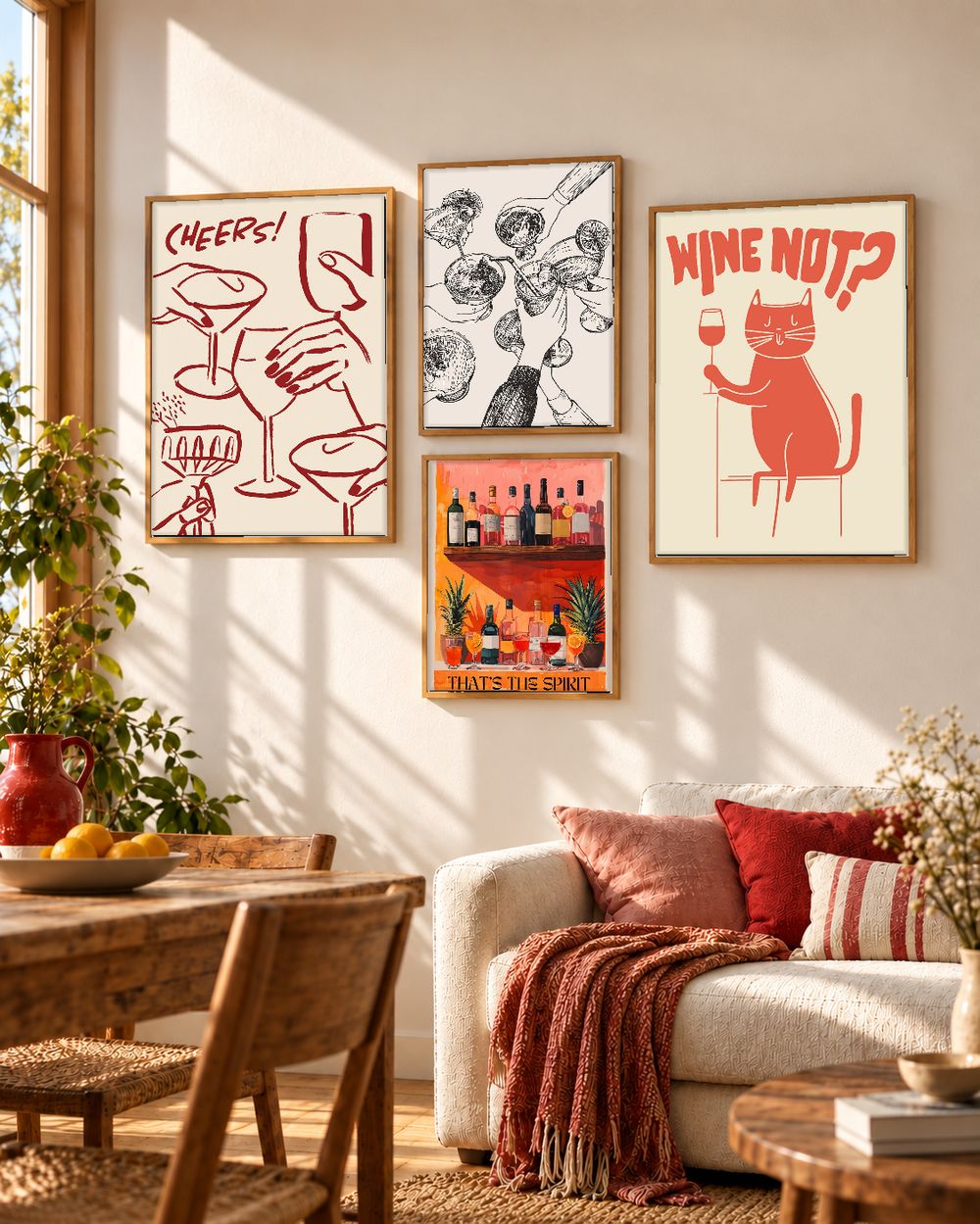 Set de cuadros decorativos que combinan