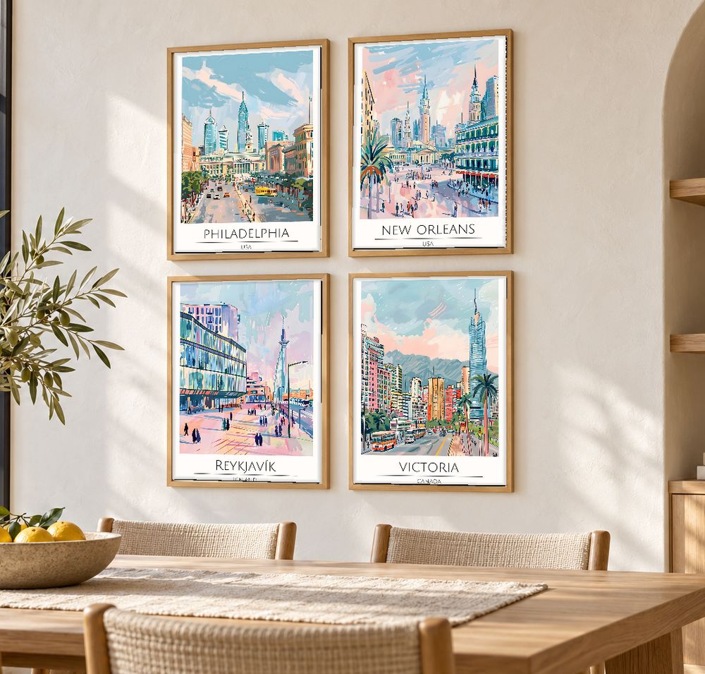 Set de cuadros decorativos que combinan