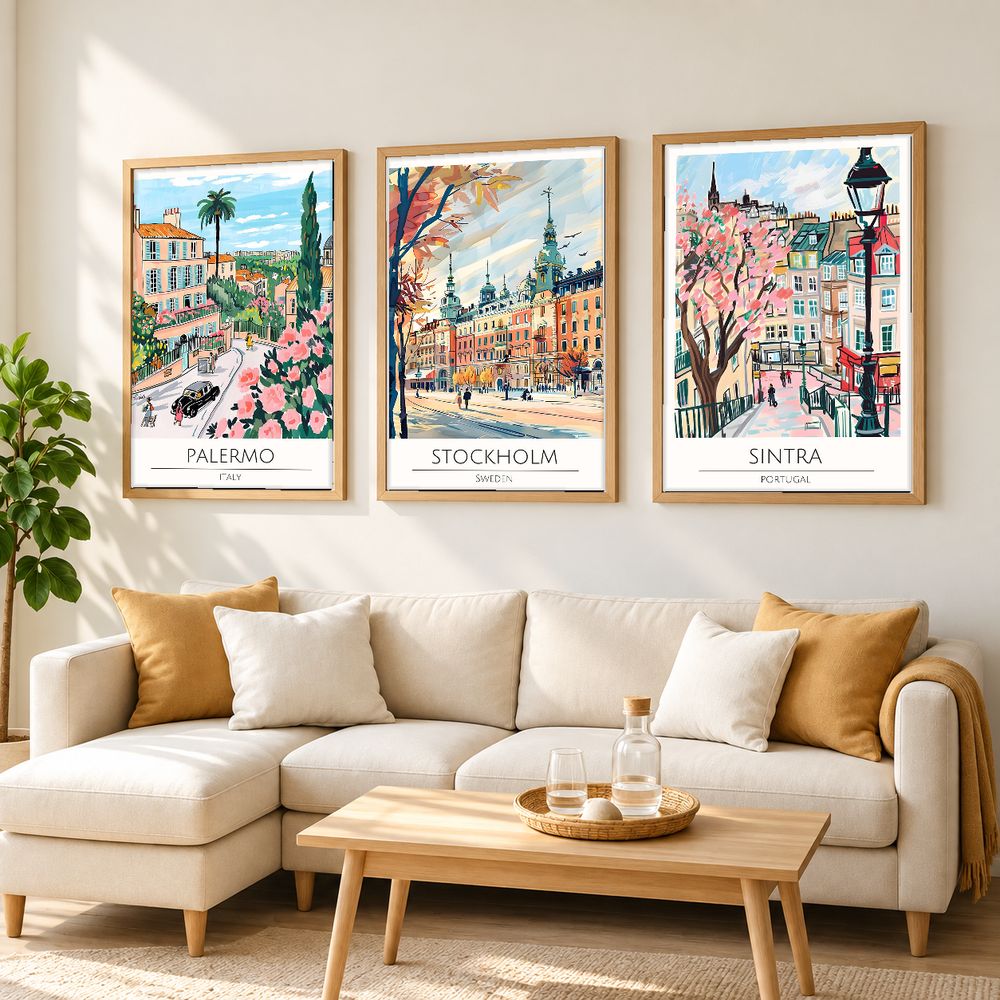 Set de cuadros decorativos que combinan
