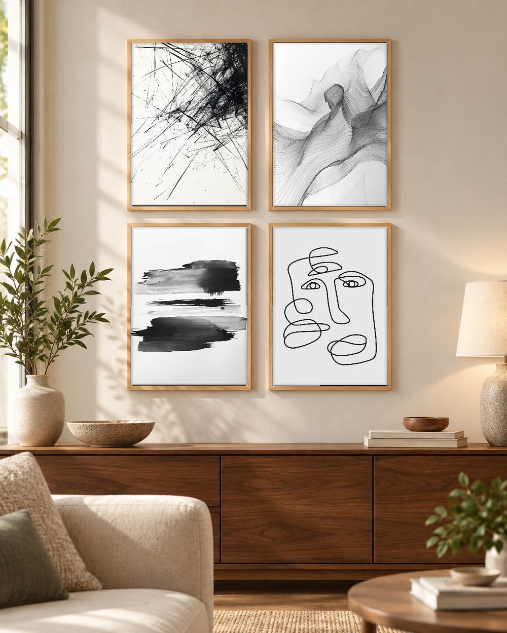 Set de cuadros decorativos que combinan