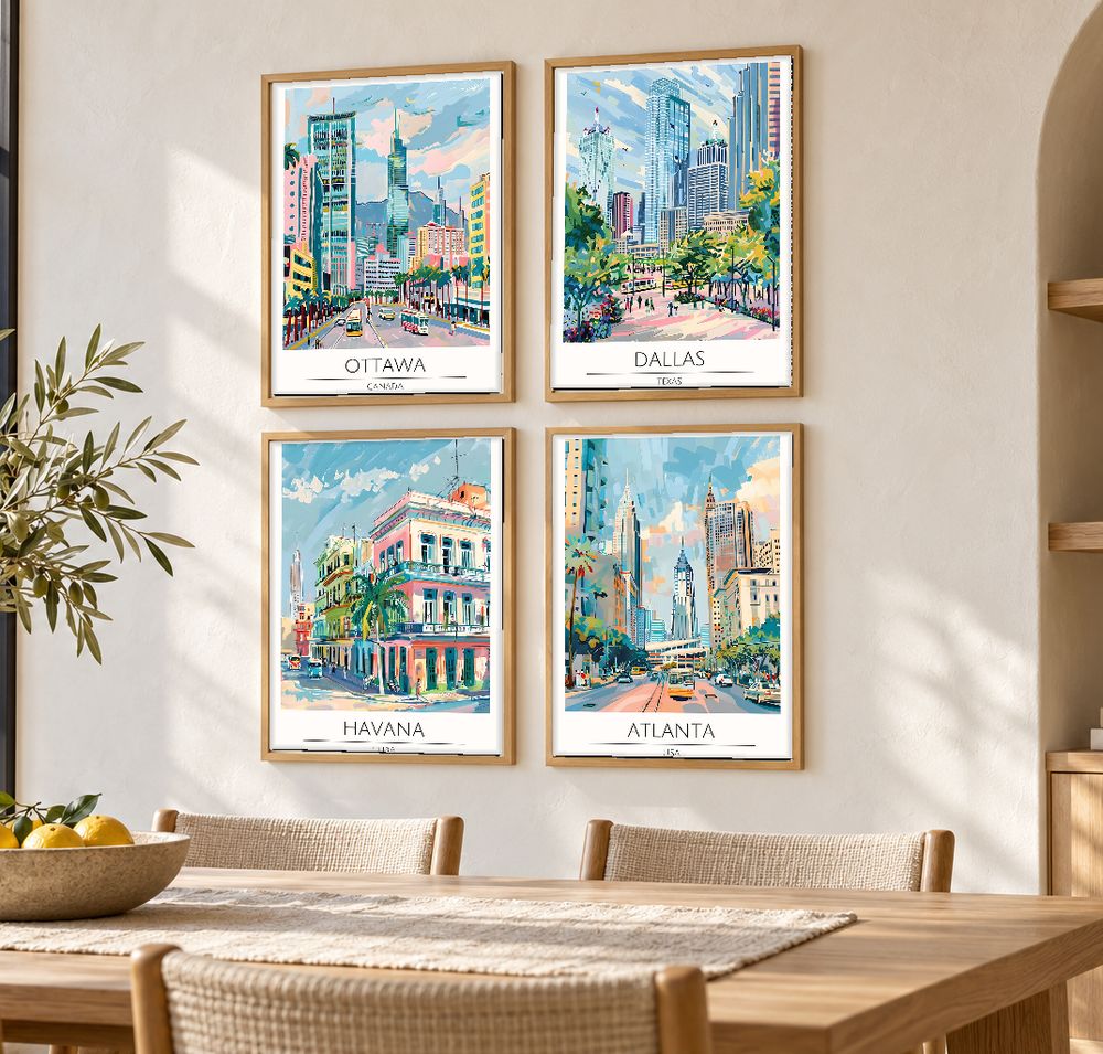 Set de cuadros decorativos que combinan