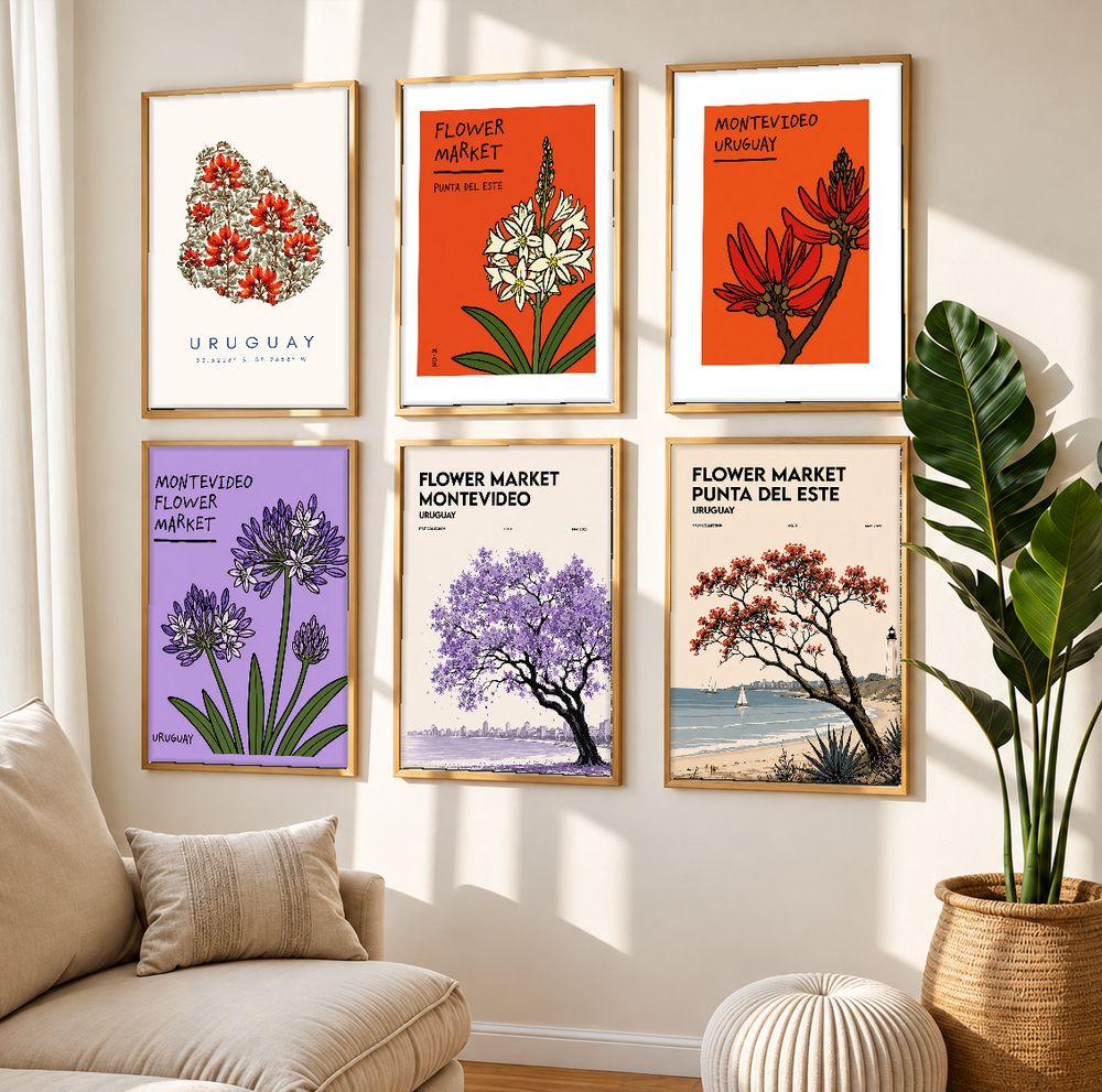 Set de cuadros decorativos que combinan