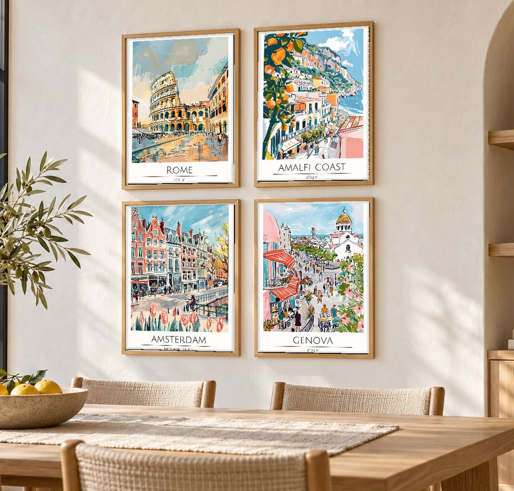 Set de cuadros decorativos que combinan