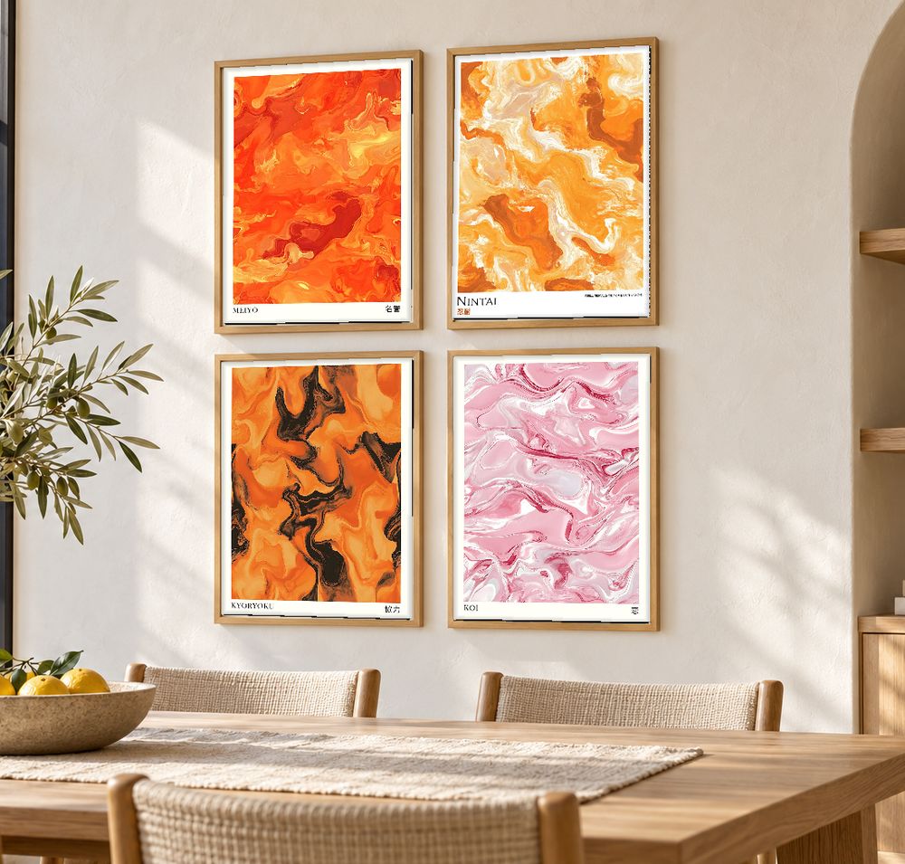 Set de cuadros decorativos que combinan