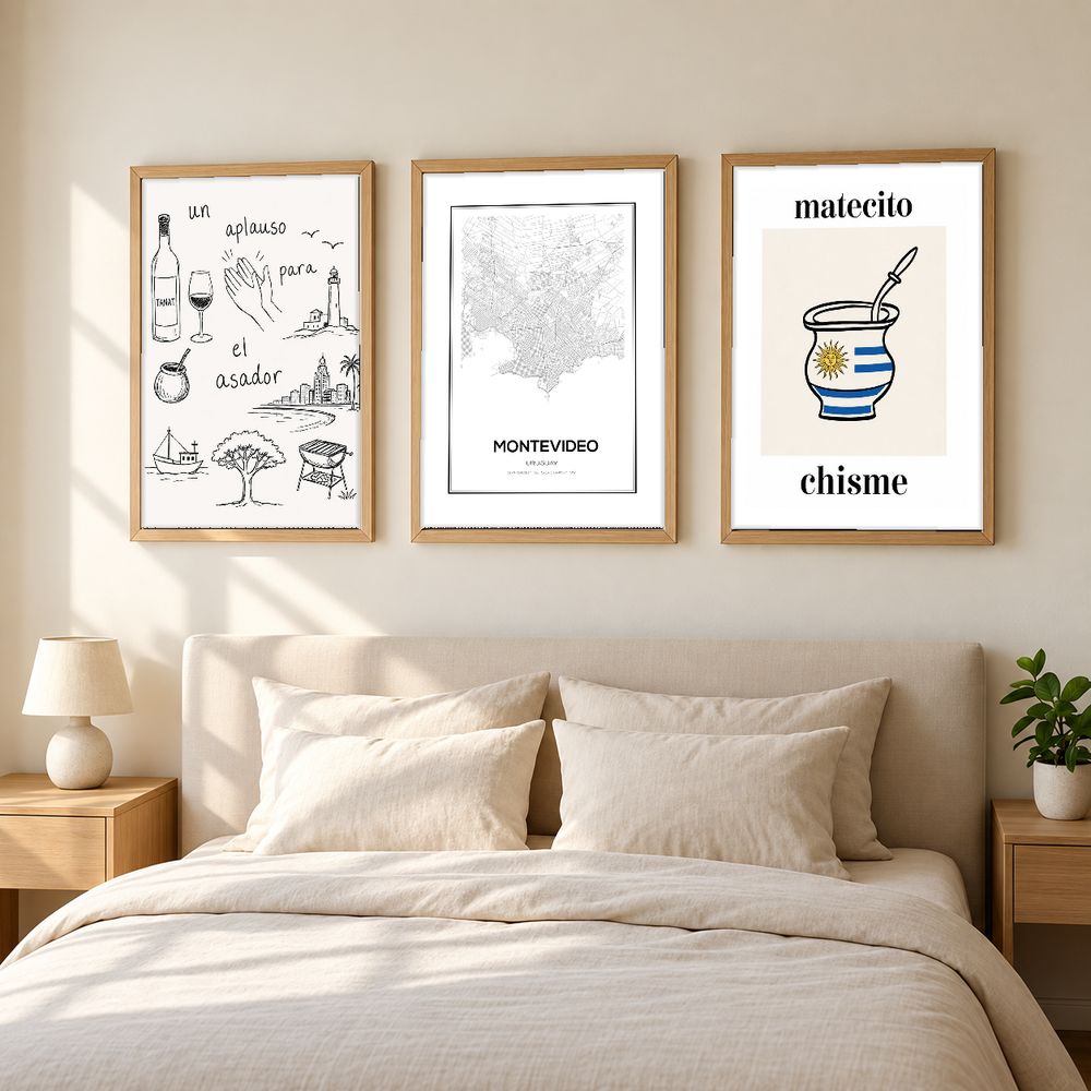 Set de cuadros decorativos que combinan
