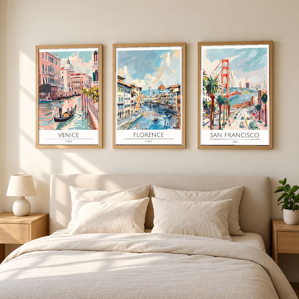 Set de cuadros decorativos que combinan