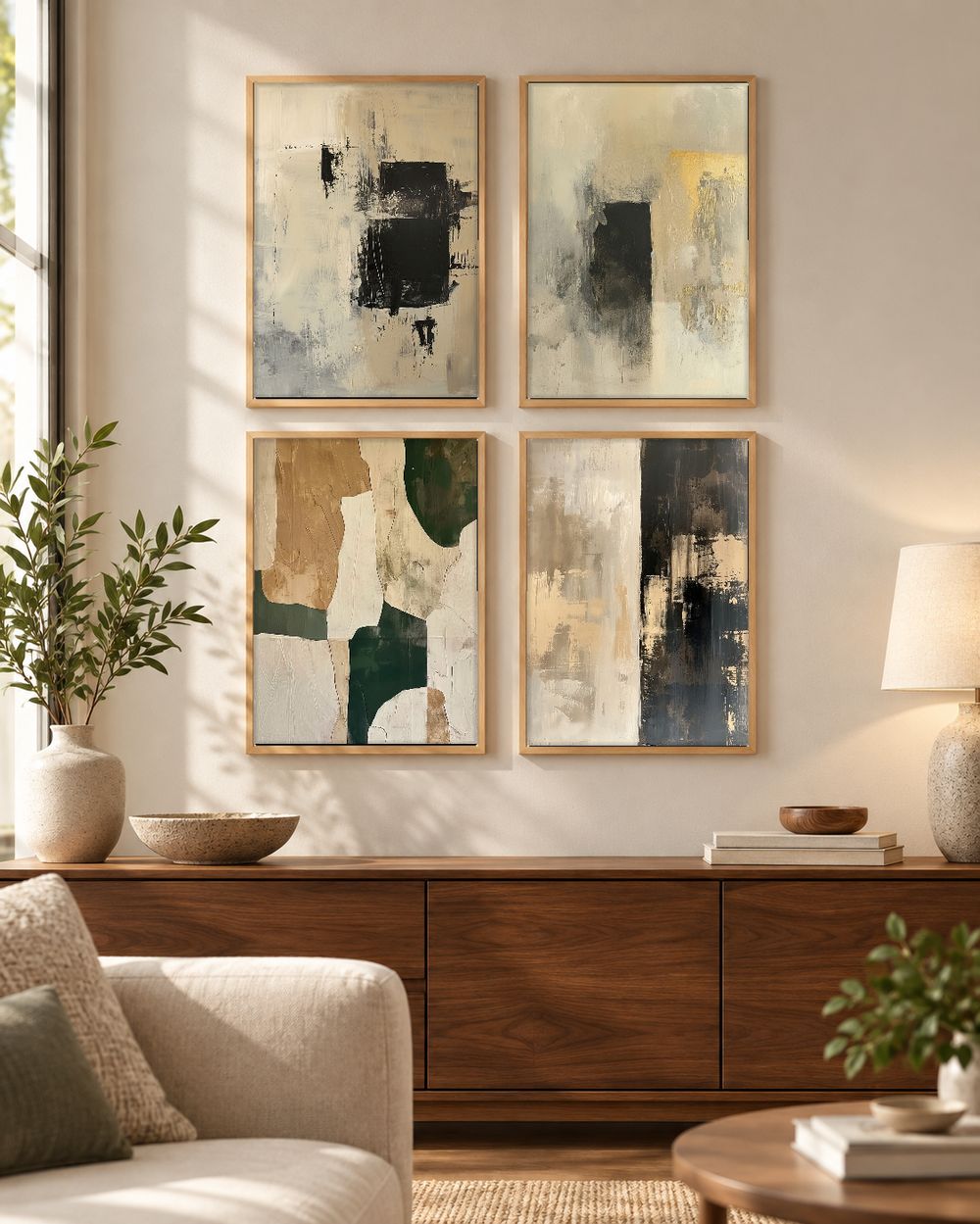 Set de cuadros decorativos que combinan