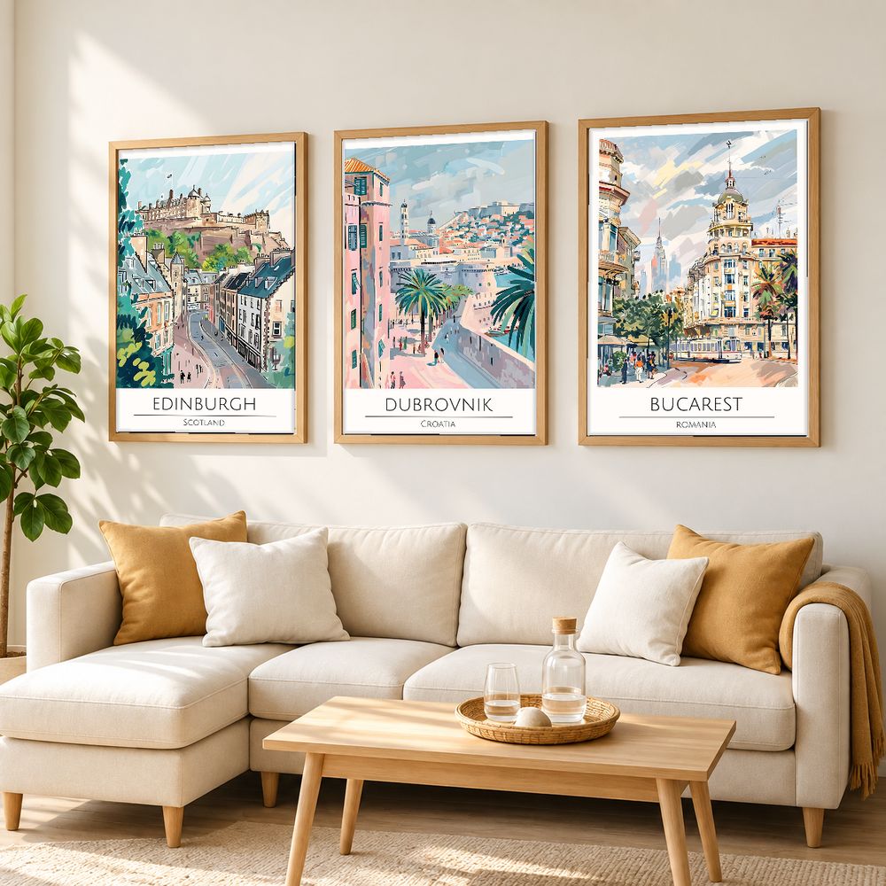 Set de cuadros decorativos que combinan