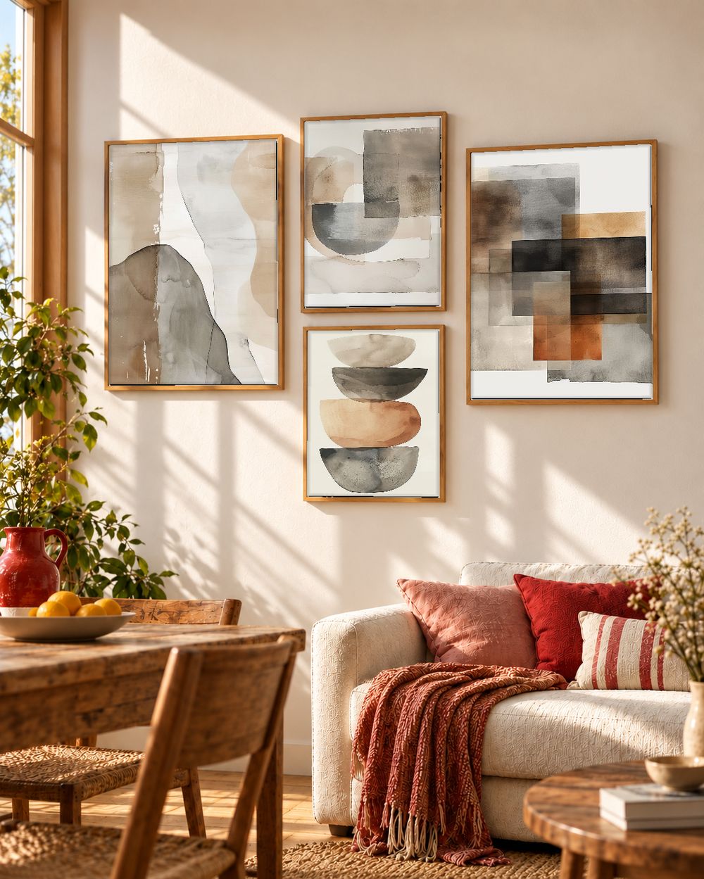 Set de cuadros decorativos que combinan
