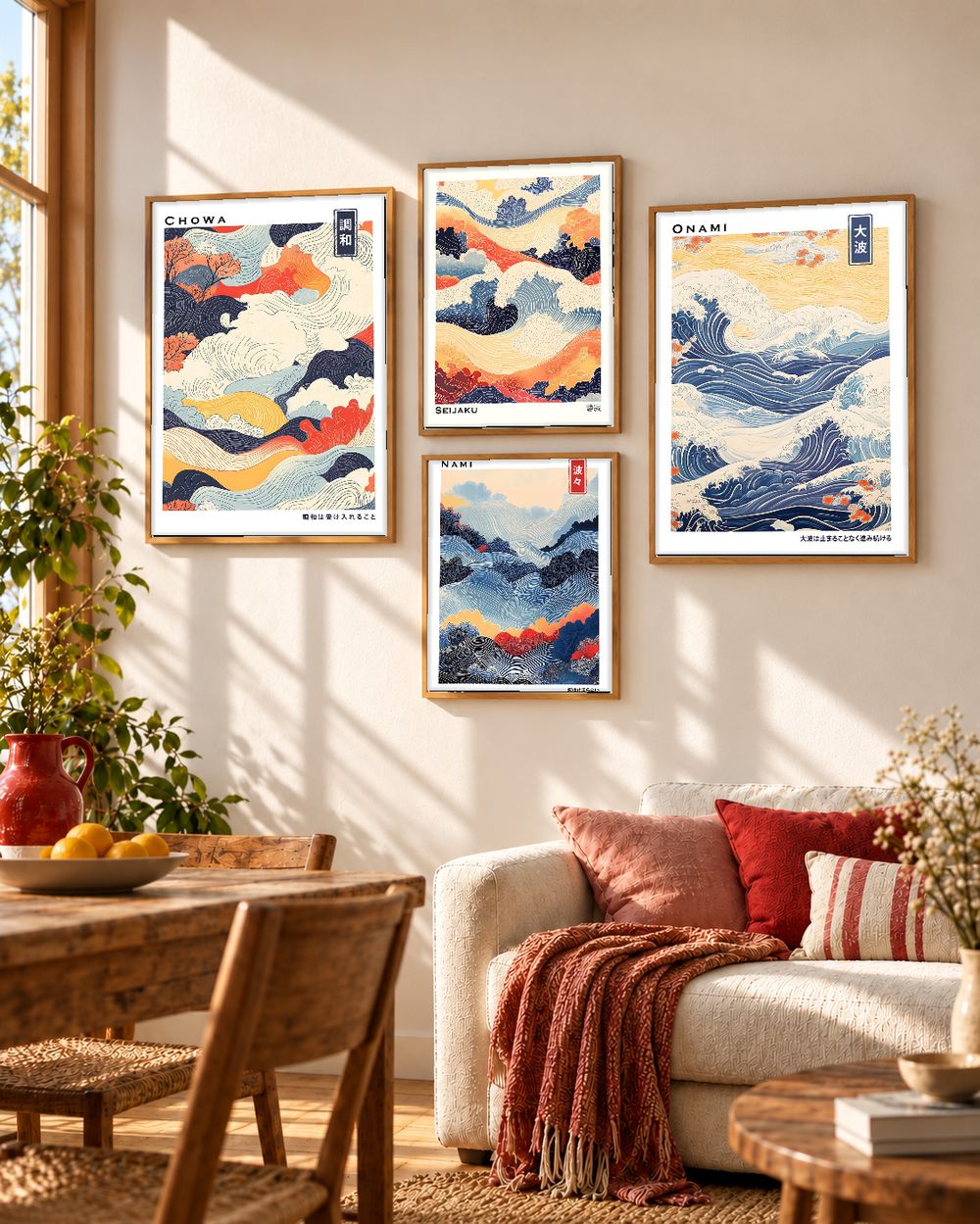 Set de cuadros decorativos que combinan