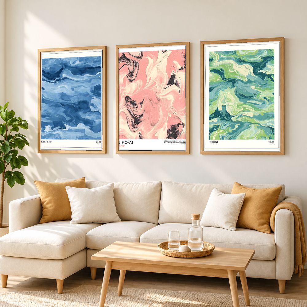 Set de cuadros decorativos que combinan