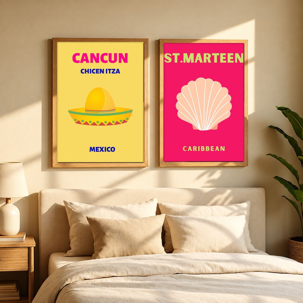 Set de cuadros decorativos que combinan