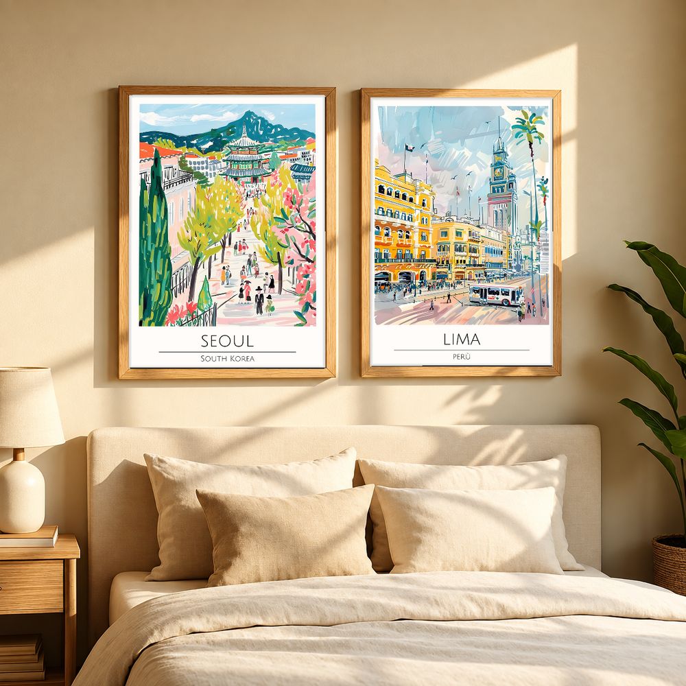 Set de cuadros decorativos que combinan