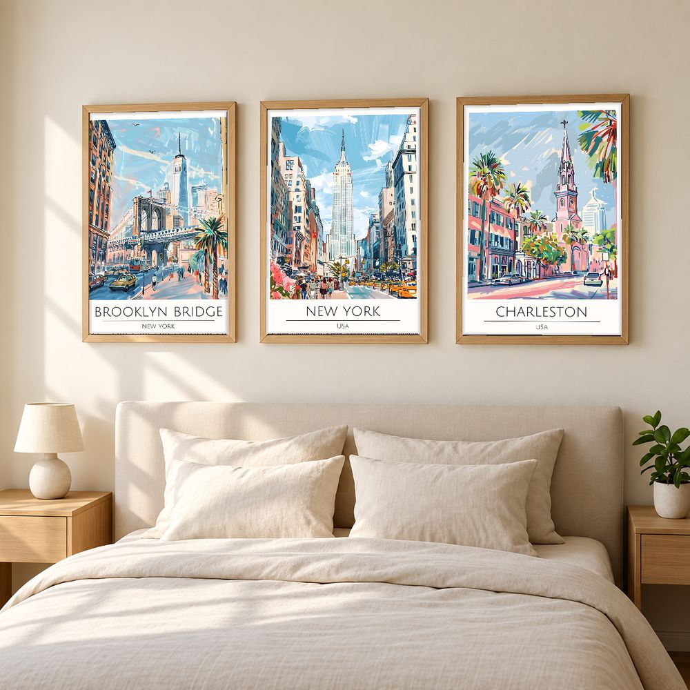 Set de cuadros decorativos que combinan