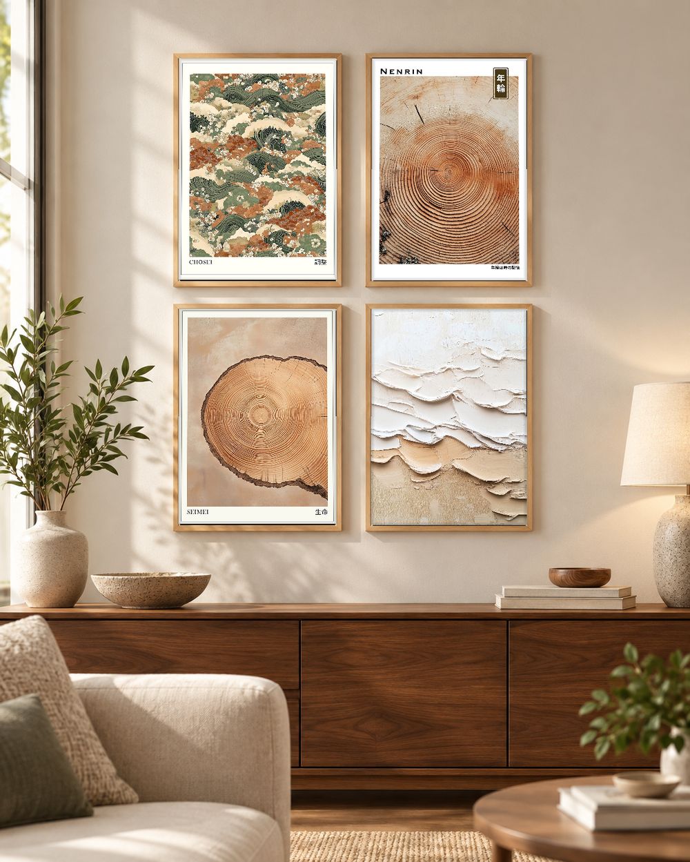 Set de cuadros decorativos que combinan