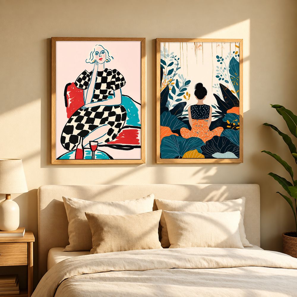 Set de cuadros decorativos que combinan