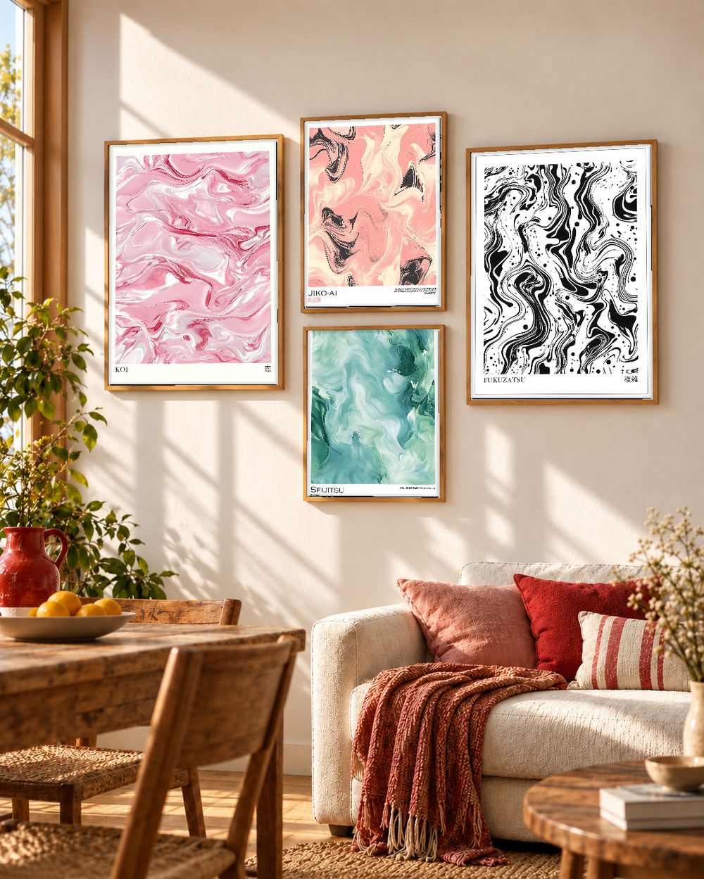 Set de cuadros decorativos que combinan