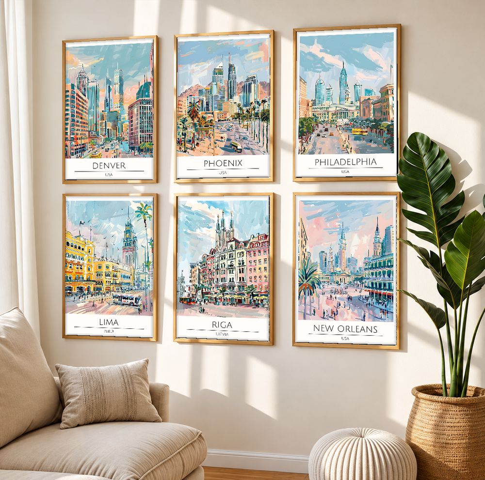 Set de cuadros decorativos que combinan
