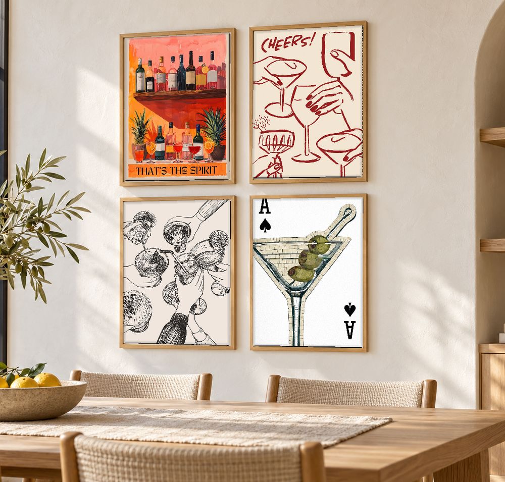 Set de cuadros decorativos que combinan