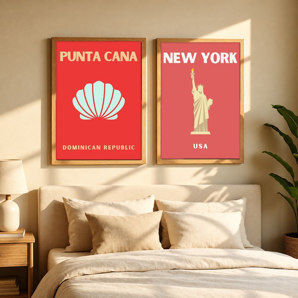 Set de cuadros decorativos que combinan