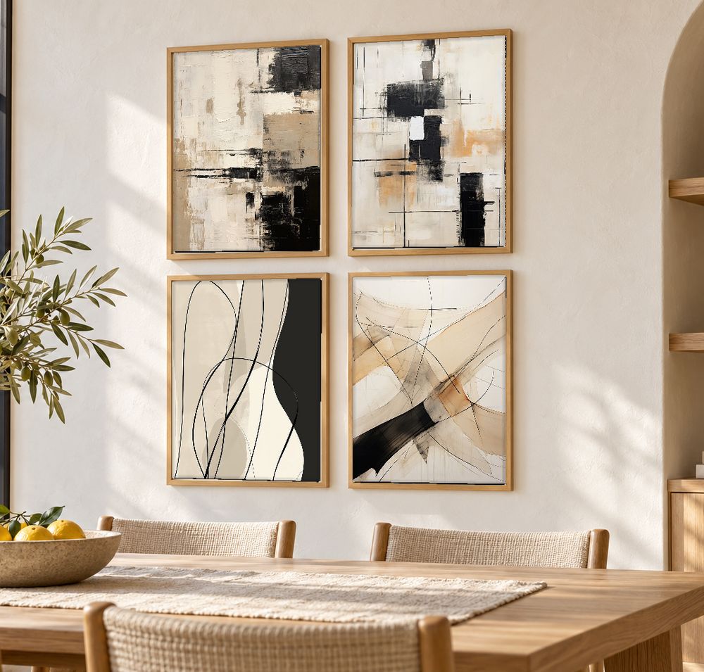 Set de cuadros decorativos que combinan