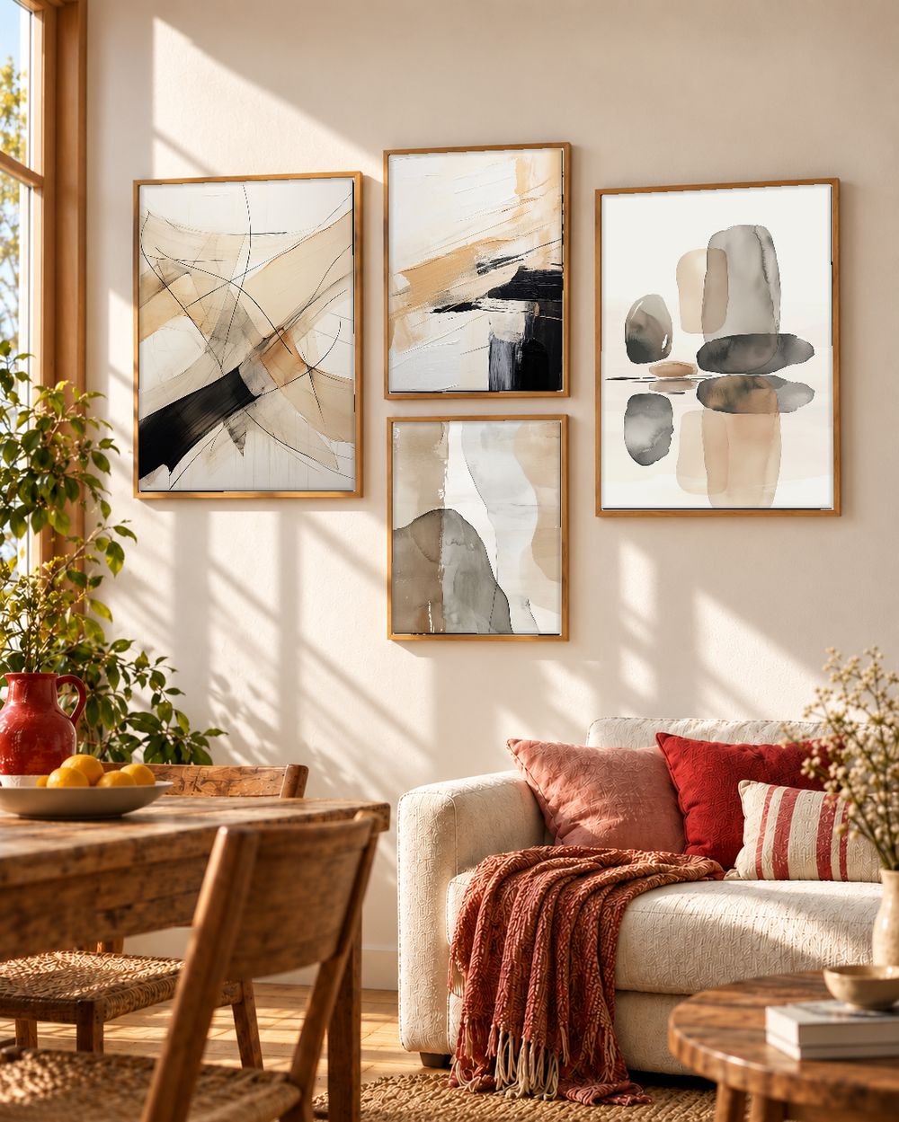 Set de cuadros decorativos que combinan