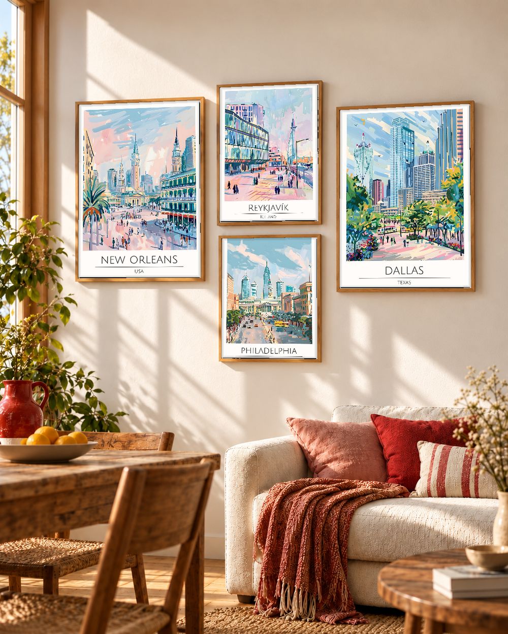 Set de cuadros decorativos que combinan