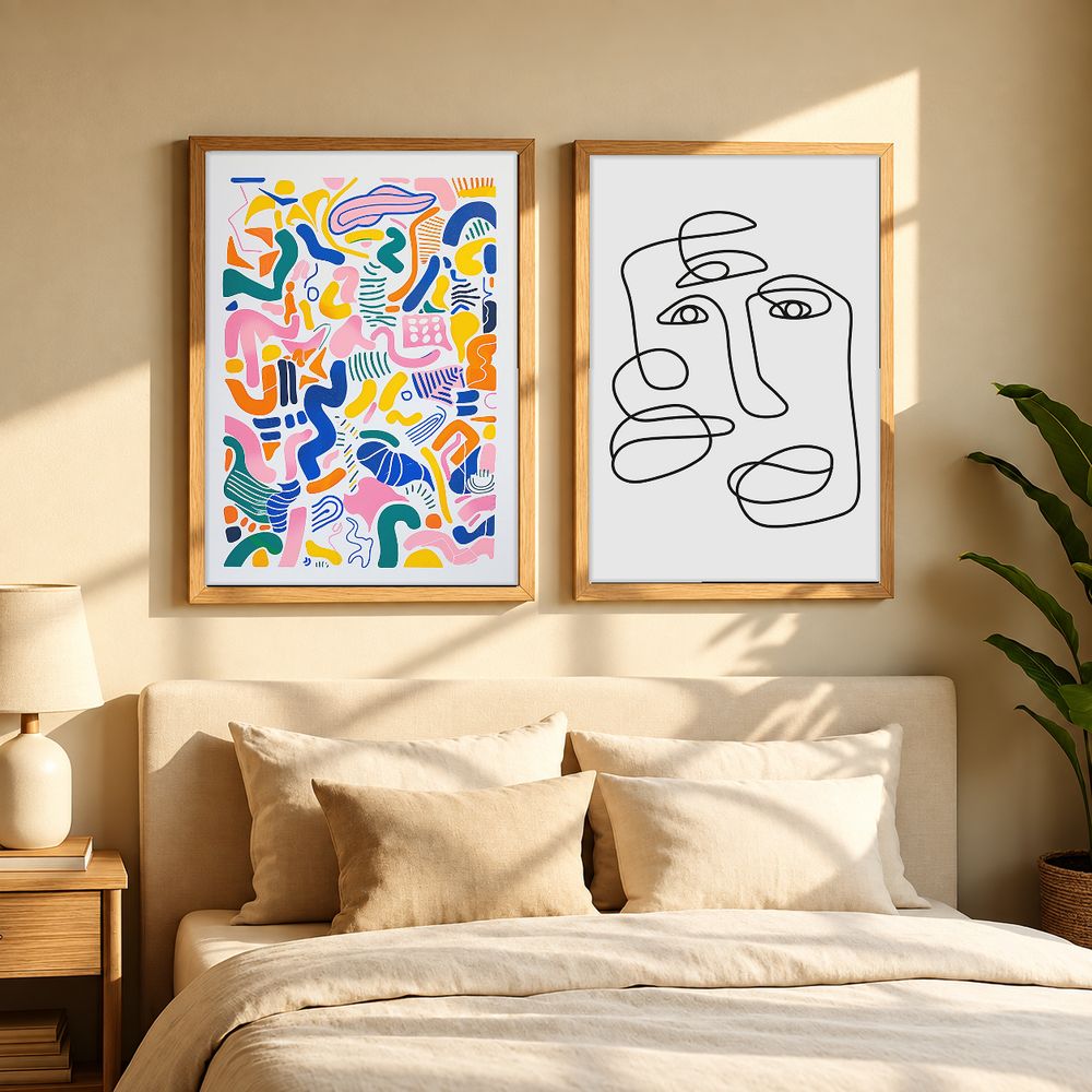 Set de cuadros decorativos que combinan