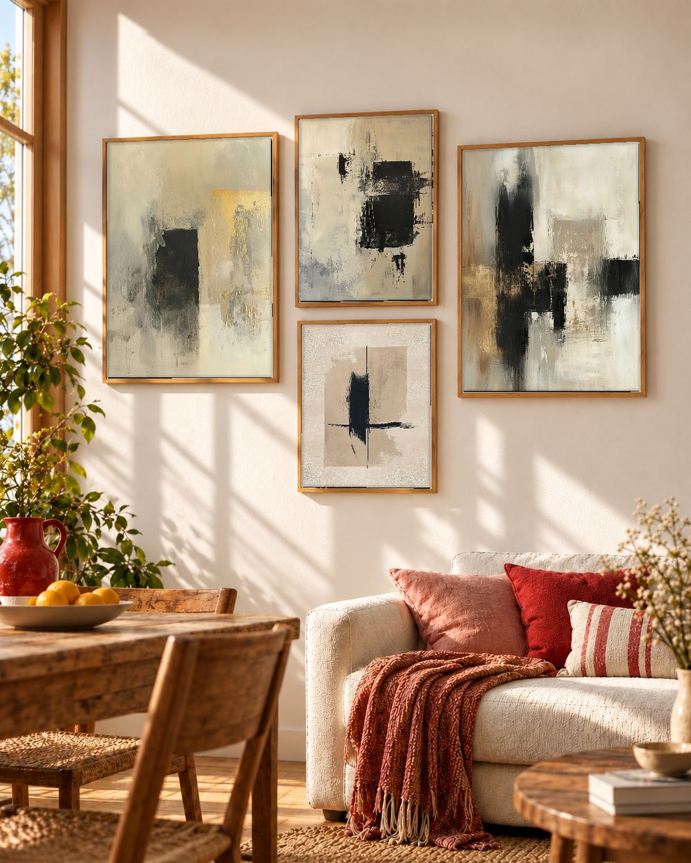 Set de cuadros decorativos que combinan