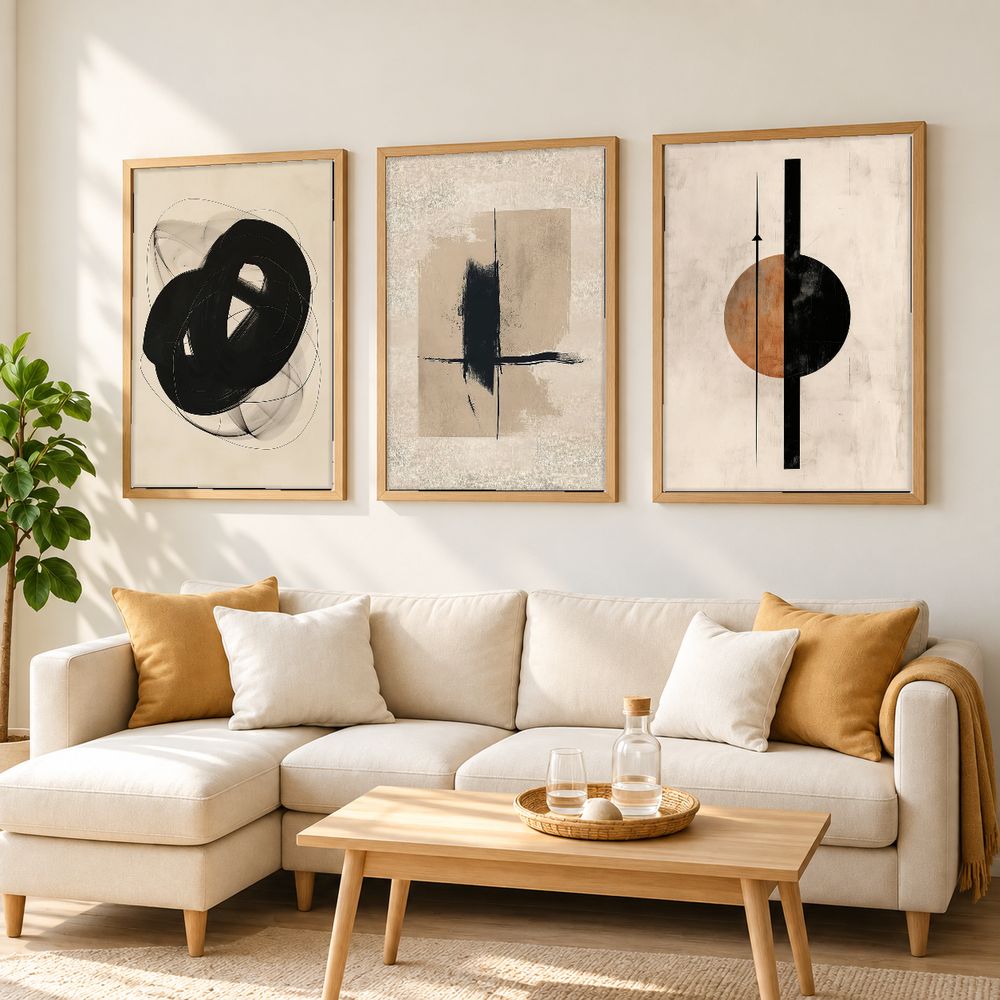 Set de cuadros decorativos que combinan