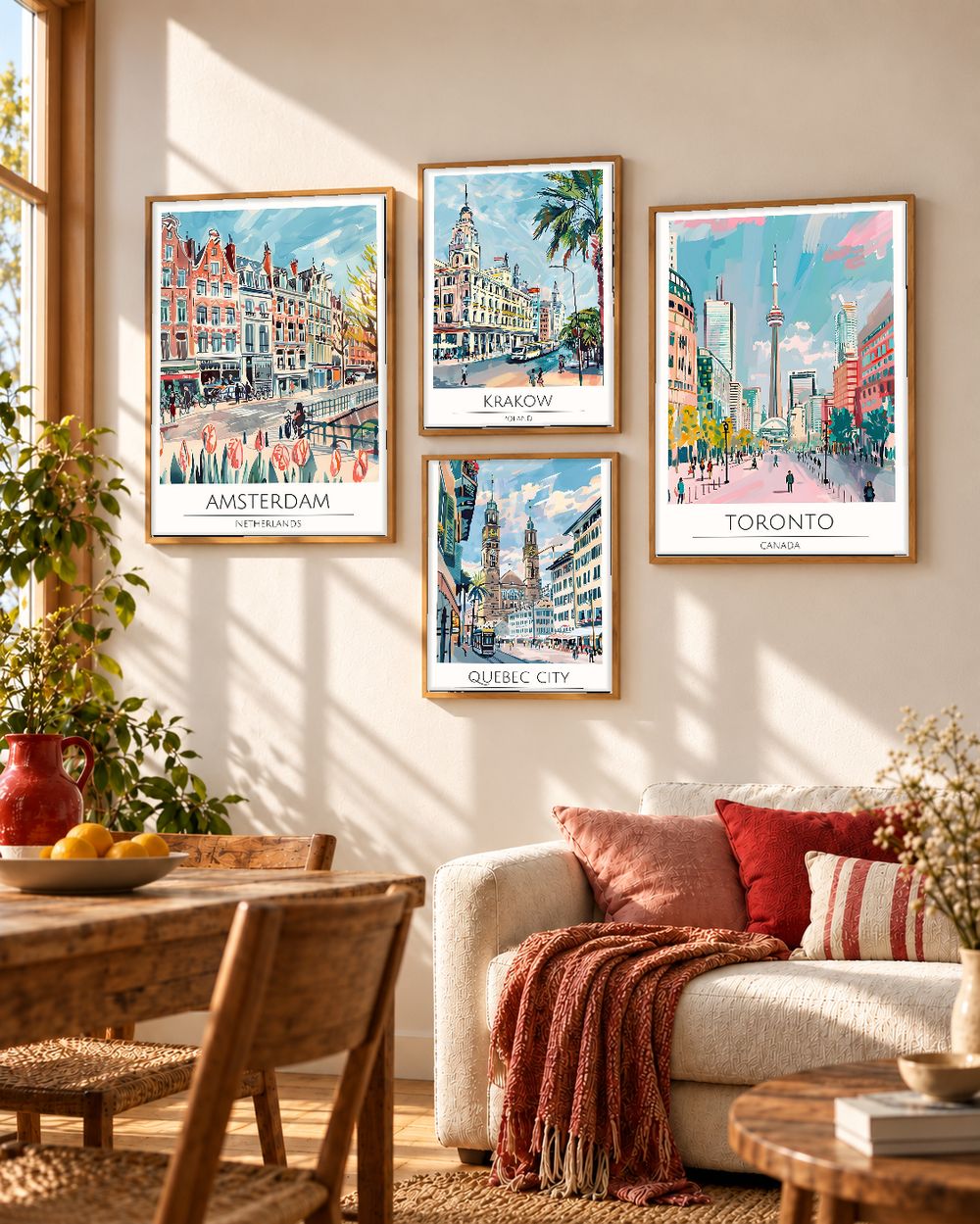 Set de cuadros decorativos que combinan