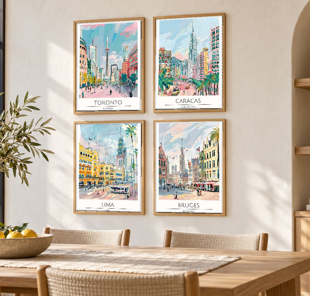 Set de cuadros decorativos que combinan